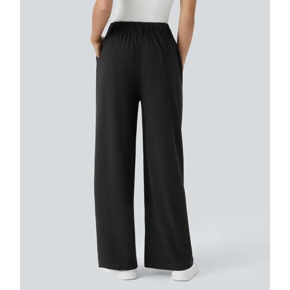 NWT Halara Flex™ High Waisted Pocket Wide Leg Waffle Work Pants, Size Large - Picture 3 of 11